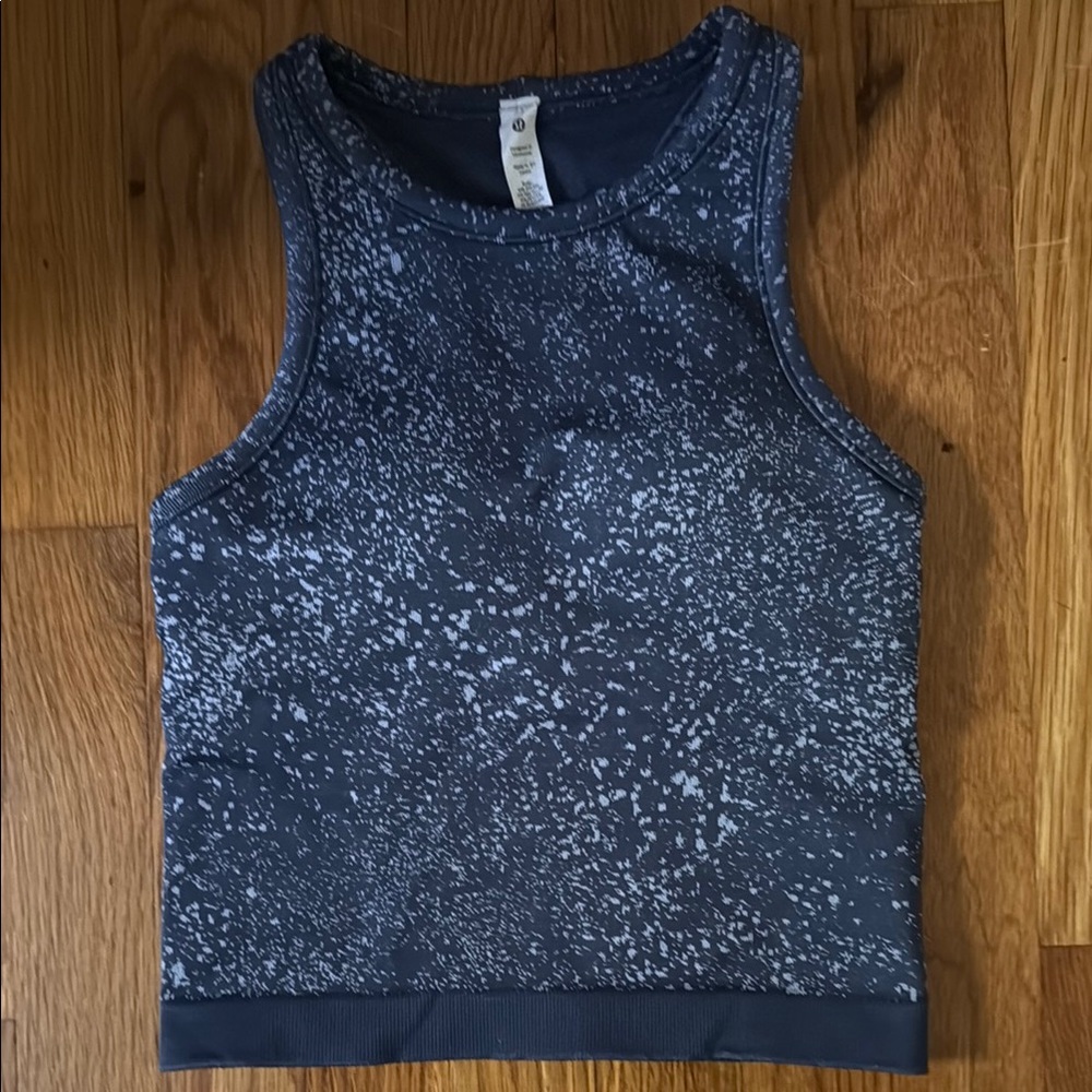 Women's Black Speckled Tank Top